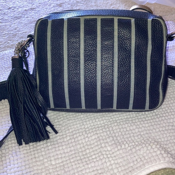 MICHAEL Michael Kors Striped Leather and Denim Crossbody - Picture 3 of 8